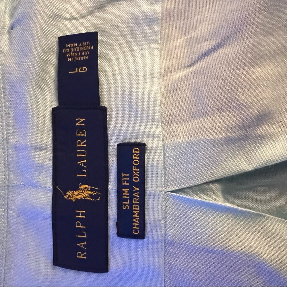 Ralph Lauren Light Blue Chambray Oxford Shirt